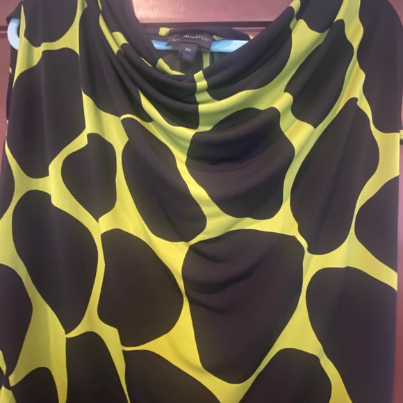 Sleeveless Lime Green Worthington 3XL Top - Picture 2 of 3